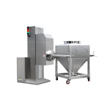 pharmaceutical single-column single arm lifting ibc bin mixer blender machine